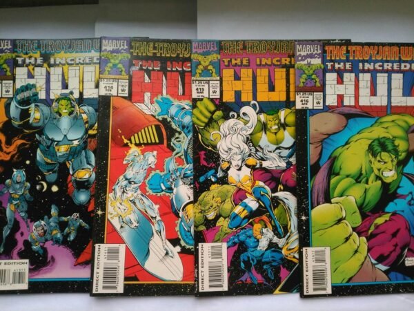 2298.jpg 4 x Komiks Hulk 413-416 Troyan War 1994 Full Run