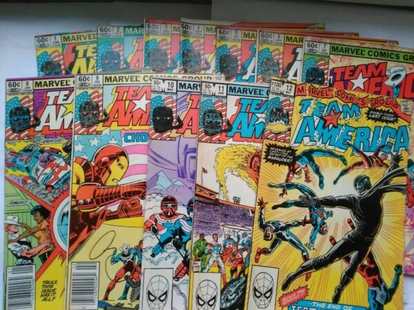 12 x Komiks Team America 1-12 1982/1983