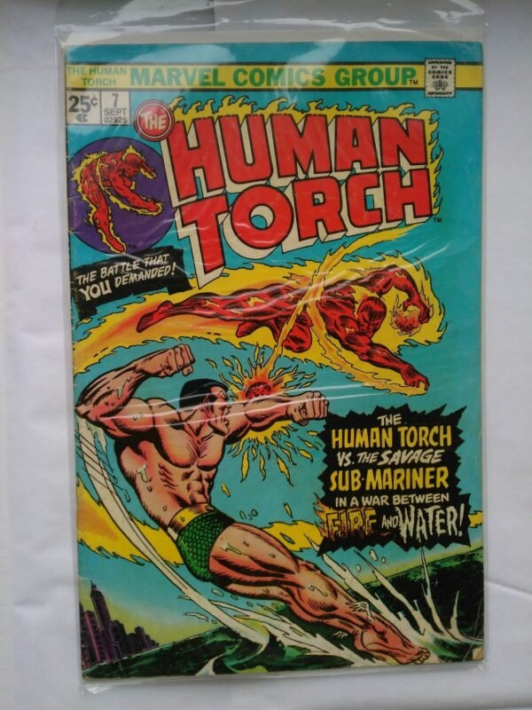 Komiks Human Torch 7 September 1975 Human Torch vs Sub-Mariner