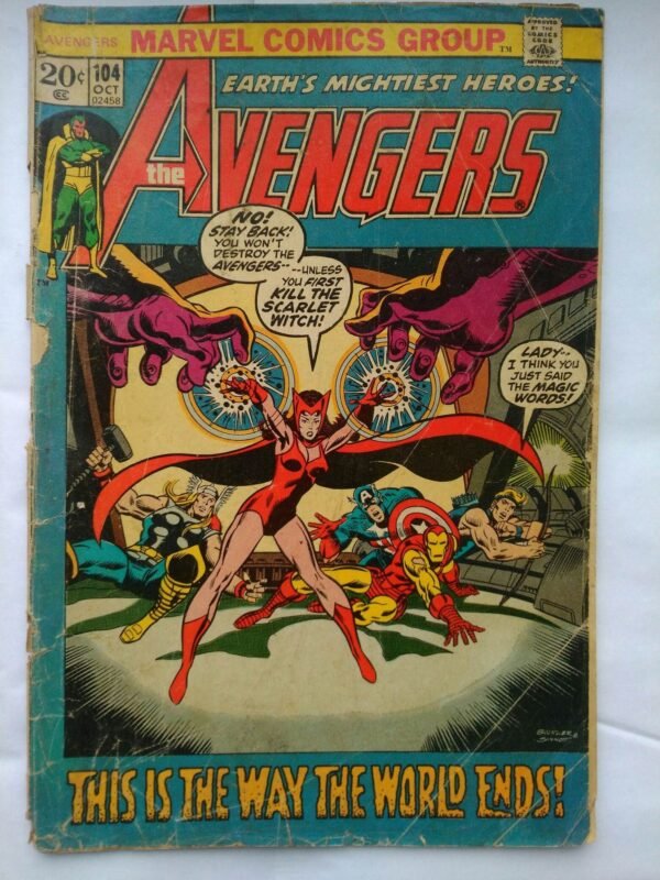 Komiks Avengers 104 October 1972