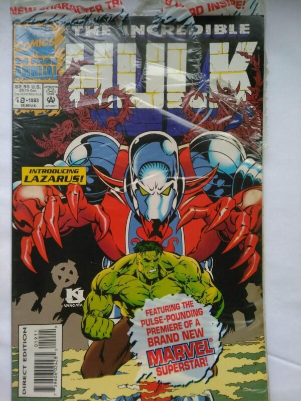 Komiks Hulk Annual 11 1993+Karta