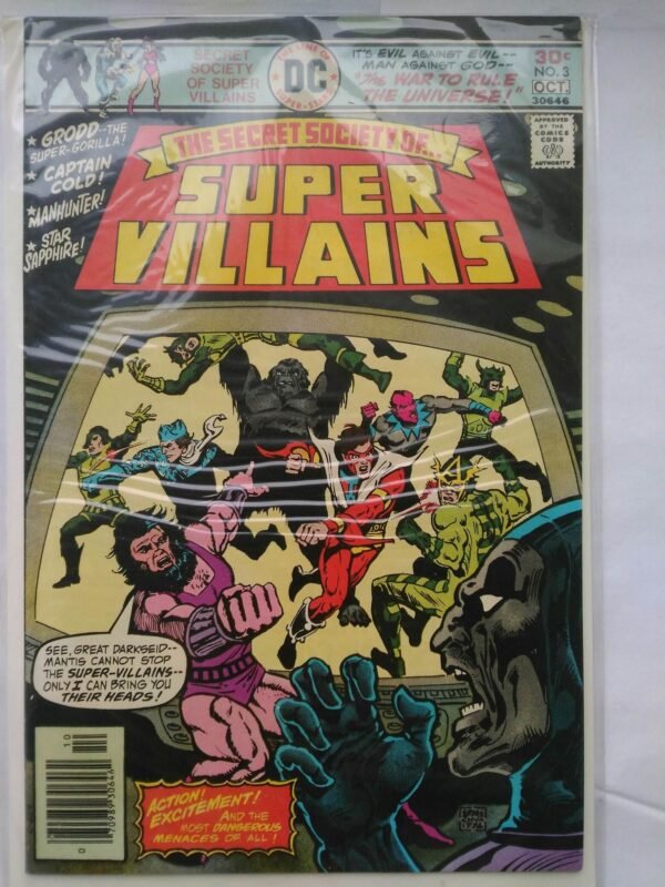 Komiks Secret of Super Villains 3 October 1976 Darkseid