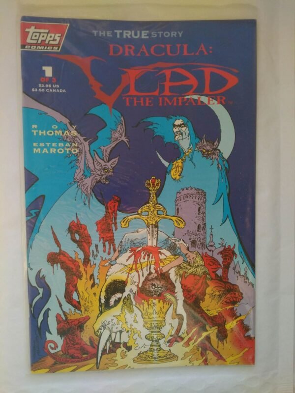 2571.jpg Komiks Dracula Vlad The Impaler 1 1993 Zafoliowany+Karty