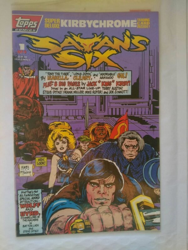 2572.jpg 3 x komiks Satans Six 1993 Zafoliowane+karty