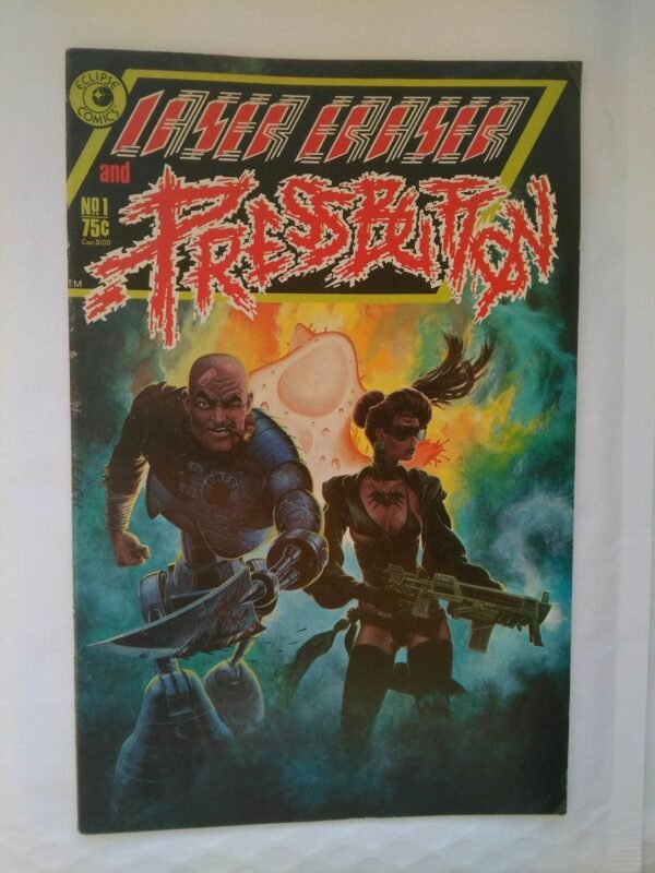 Komiks Laser Eraser  Pressbutton 1 November 1985
