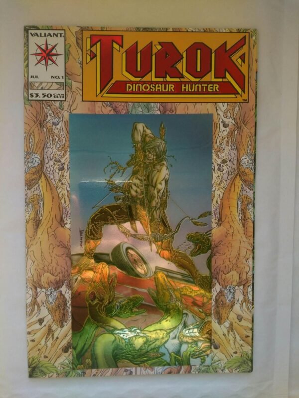 2607.jpg Komiks Turok Dinosaur Hunter 1 July 1993 Chrome Cover