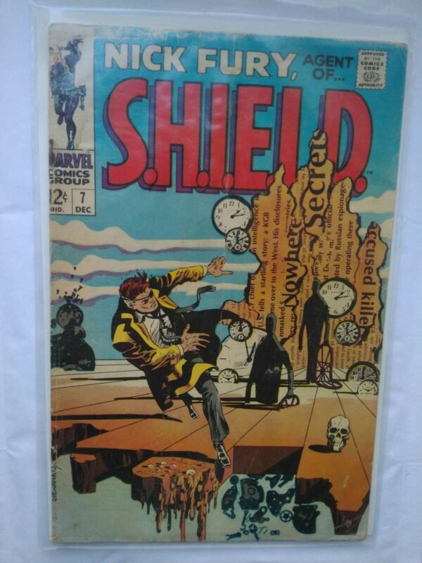 Komiks Nick Fury Agent of Shield 7 1968 Salvador Dali Cover
