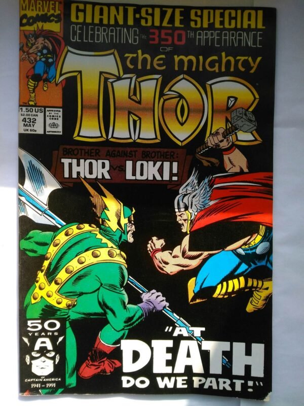 2704.jpg Komiks Thor 432 May 1991 Giant Size Special Thor vs Loki