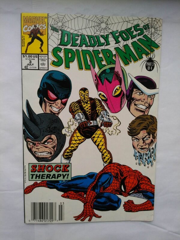 Komiks Deadly Foes of Spiderman 3 July 1991