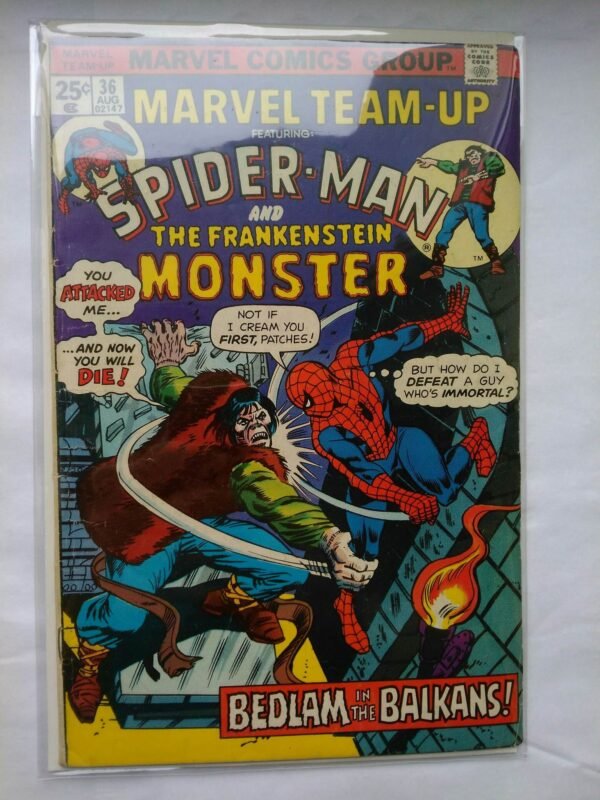 Komiks Spiderman Marvel Team-Up 36 August 1975
