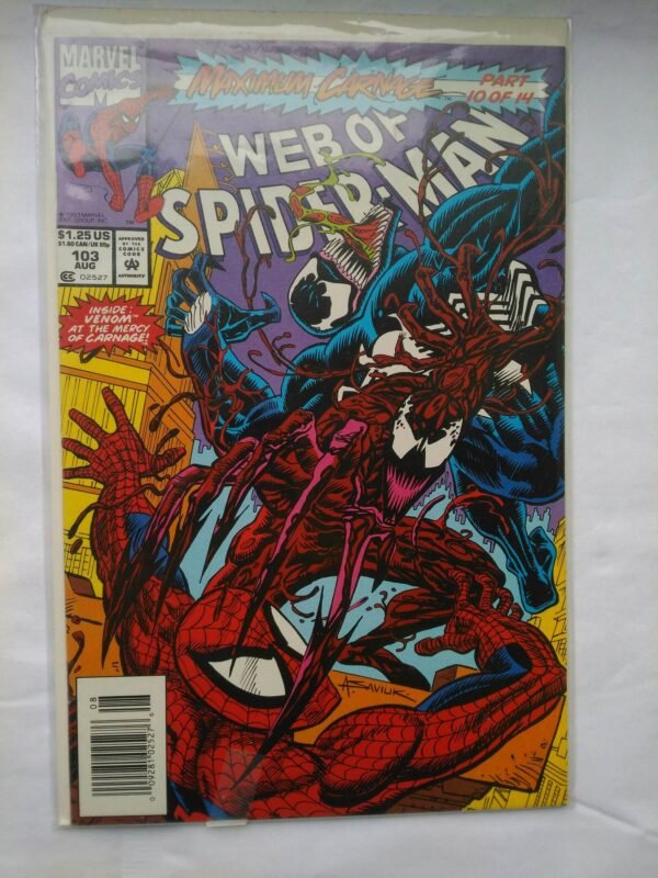 2759.jpg Komiks Web of Spiderman 103 August 1993 Maximum Carnage