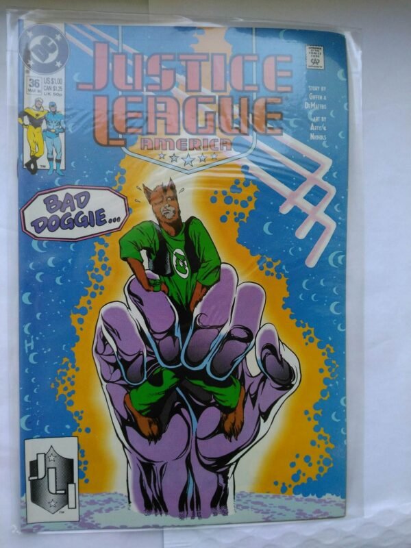 Komiks Justice League of America 36 March 1990  1st App of Mister Nebula