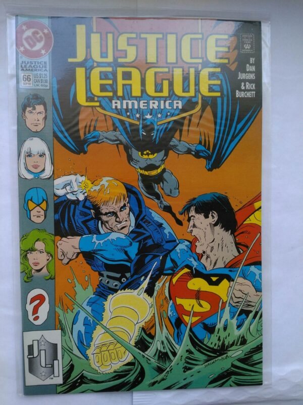 Komiks Justice League of America 66 September 1992 Superman vs Gardner