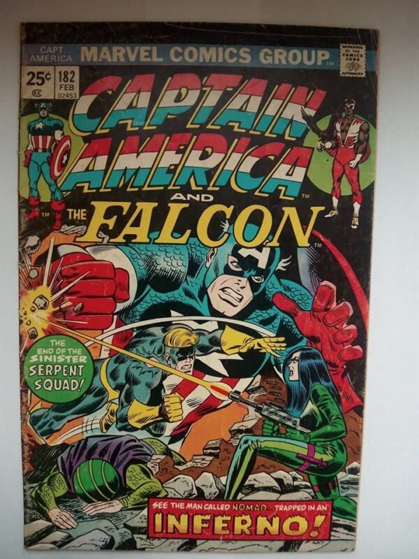 Komiks Captain America and Falcon 182 February 1975