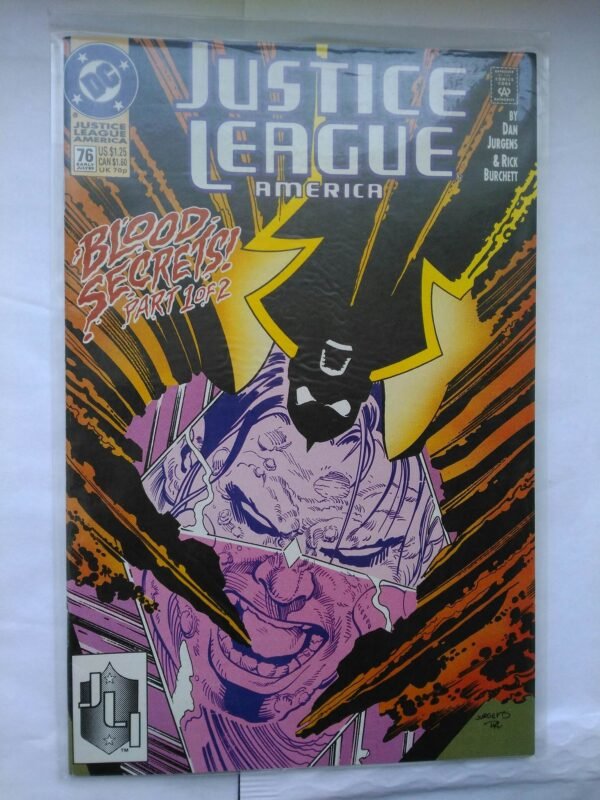 Komiks Justice League of America 76 July 1993 1st App of Bloodwynd