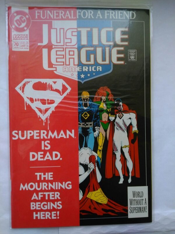 Komiks Justice League of America 70 January 1993 Superman is Dead