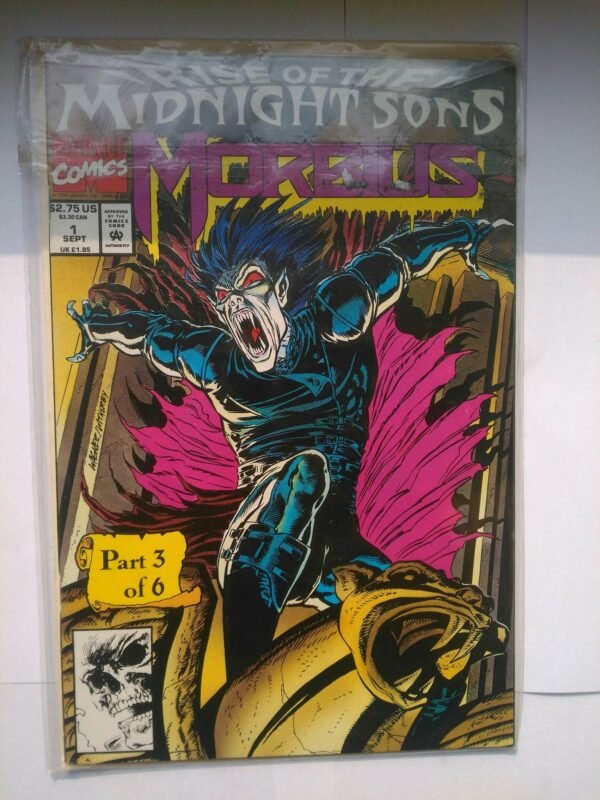 Komiks Rise of The Midnight Sons Morbius 1 1992