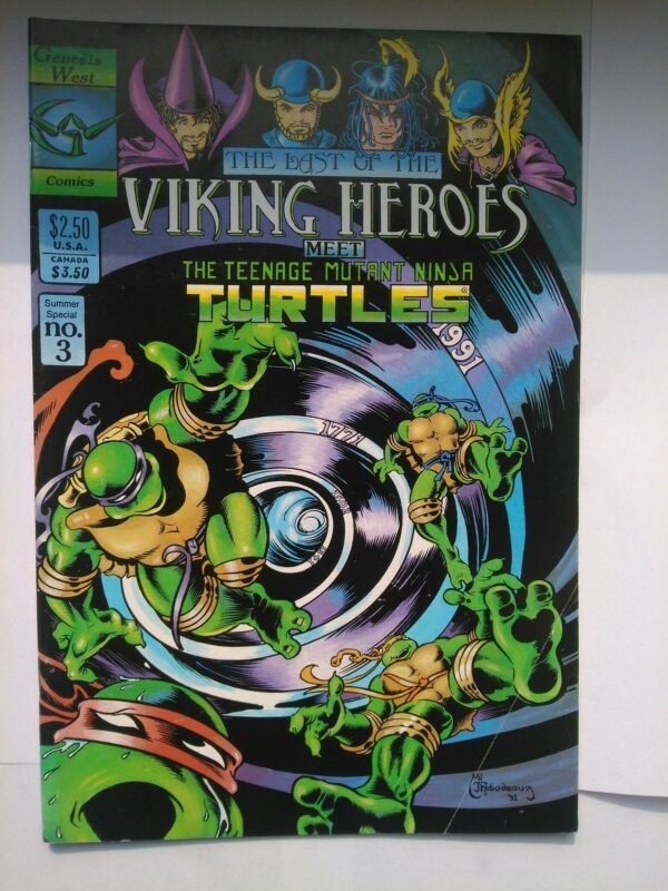 Komiks The Last of the Viking Heroes Meet the Teenage Mutant Ninja Turtles  1991