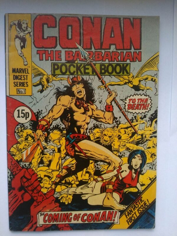 Komiks Conan the Barbarian Pocket Book 1 1980 UK