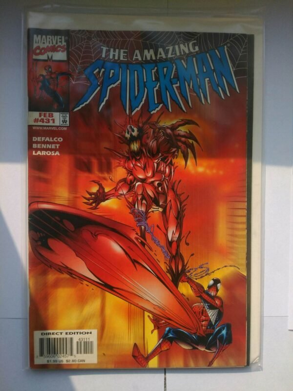 Komiks Amazing Spiderman 431 February 1998 1st App Cosmic Carnage