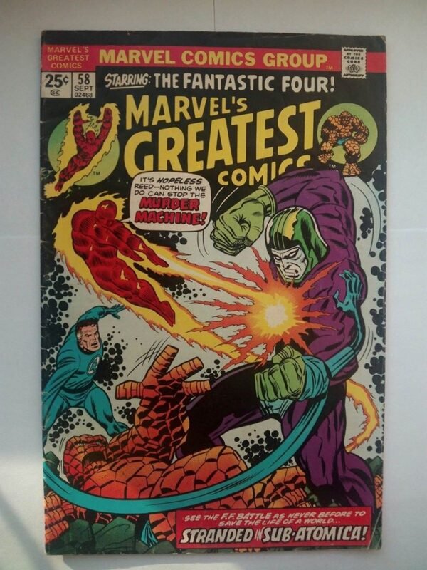 Komiks Marvels Greatest Comics 58 September 1975