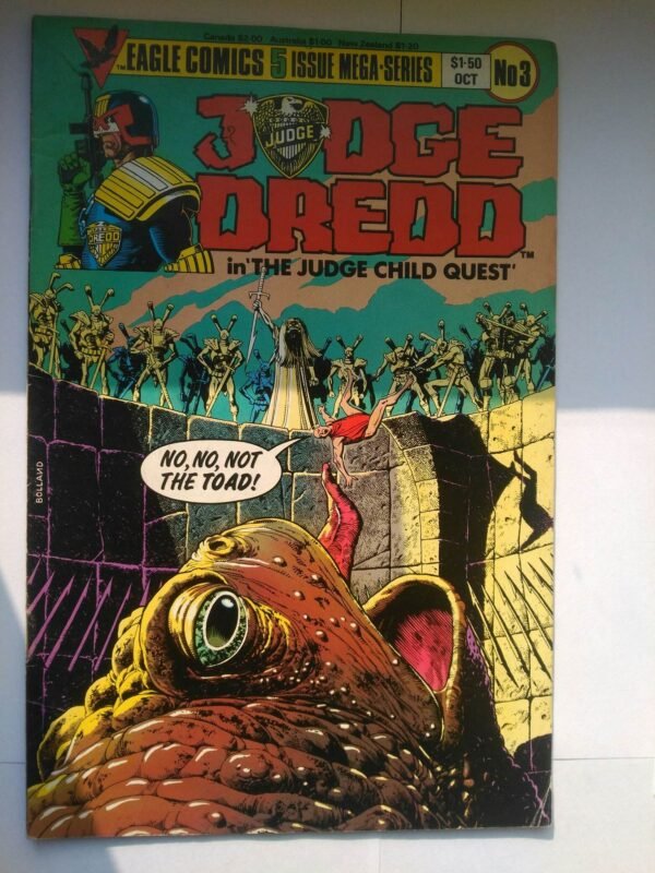 Komiks Judge Dredd Eagle Comics 3 1984