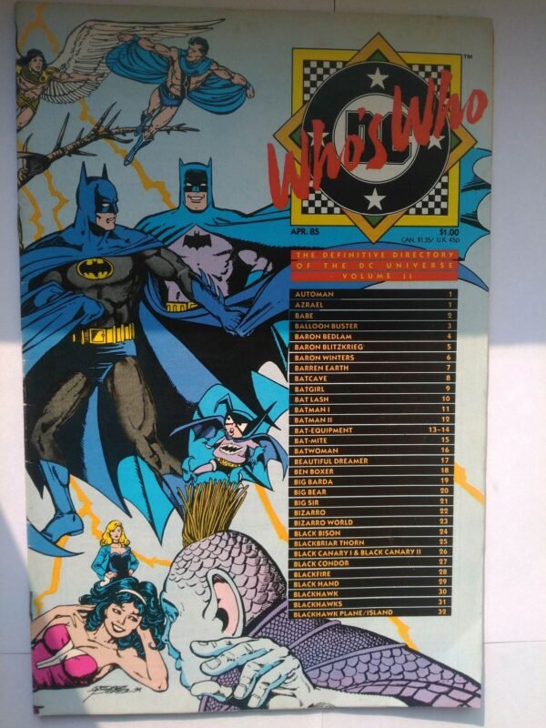 8 x Komiks Whos Who A-G 1985