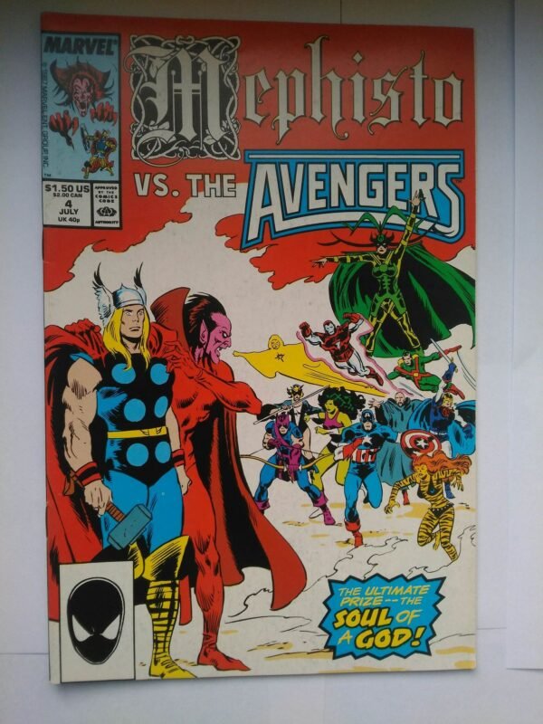 Komiks Mephisto vs Avengers 4 July 1984