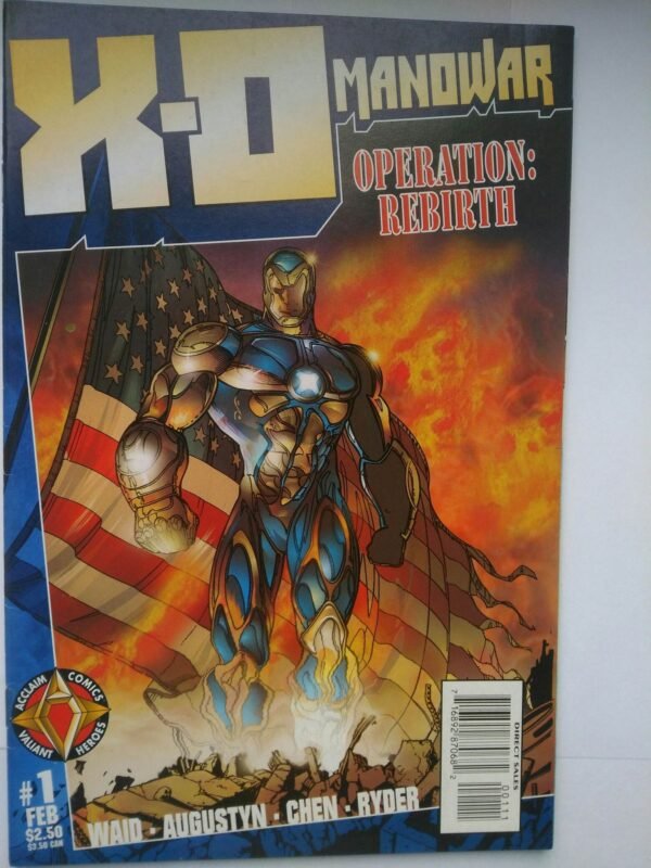 Komiks X-O Manowar Operation Rebirth 1 Oct 1996