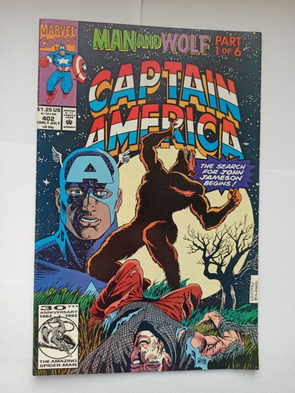 Komiks Captain America 402 July 1992