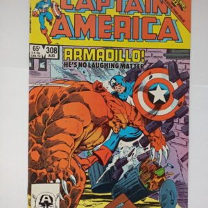Komiks Captain America 308 1st App Armadillo Secret Wars II 1985