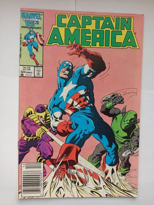 Komiks Captain America 324 Dec 1986 1st Cameo App Slug