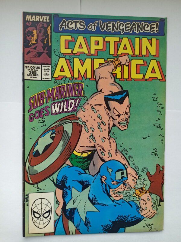 Komiks Captain America 365 Dec 1989