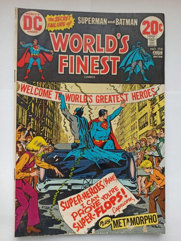 Komiks Worlds Finest 218 August 1973