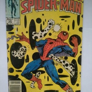 Komiks Spectacular Spiderman 99 Feb 1985 2nd App Spot Cover