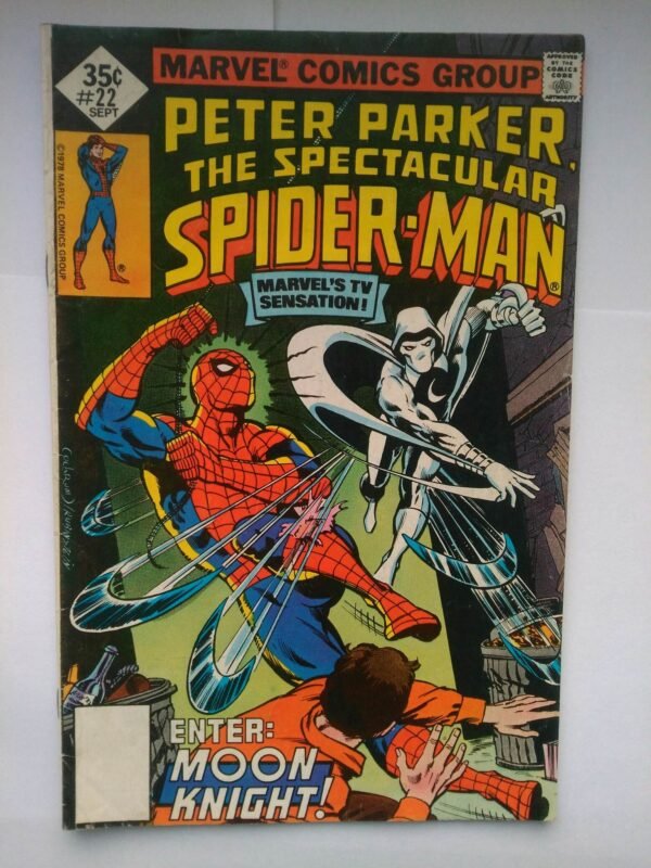 Komiks Spectacular Spiderman 22 Sept 1978 Spiderman vs Moon Knight