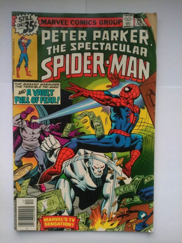 Komiks Spectacular Spiderman 25 December 1978 1st App Carrion