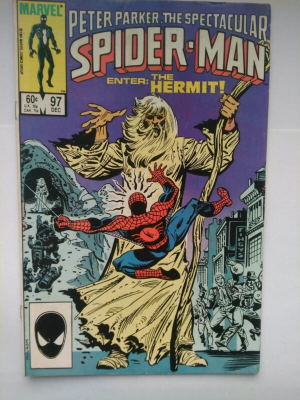 Komiks Spectacular Spiderman 97 December 1984 1st App Hermit