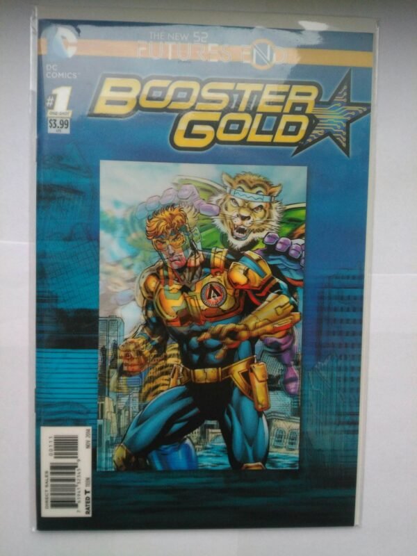 Komiks Booster Gold 1 3D Cover NOV 2014
