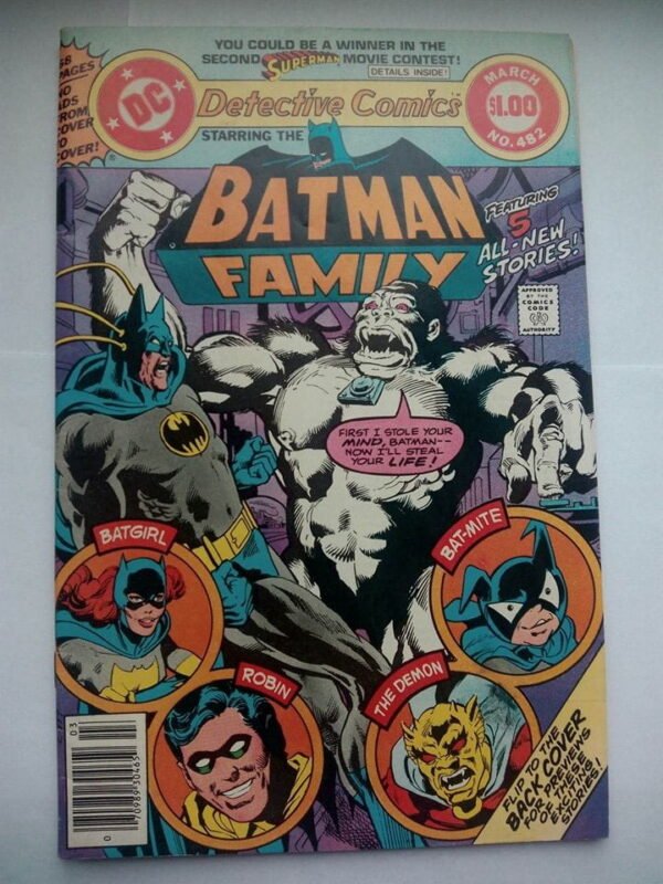 Komiks Detective Comics Batman Family 482 March 1979