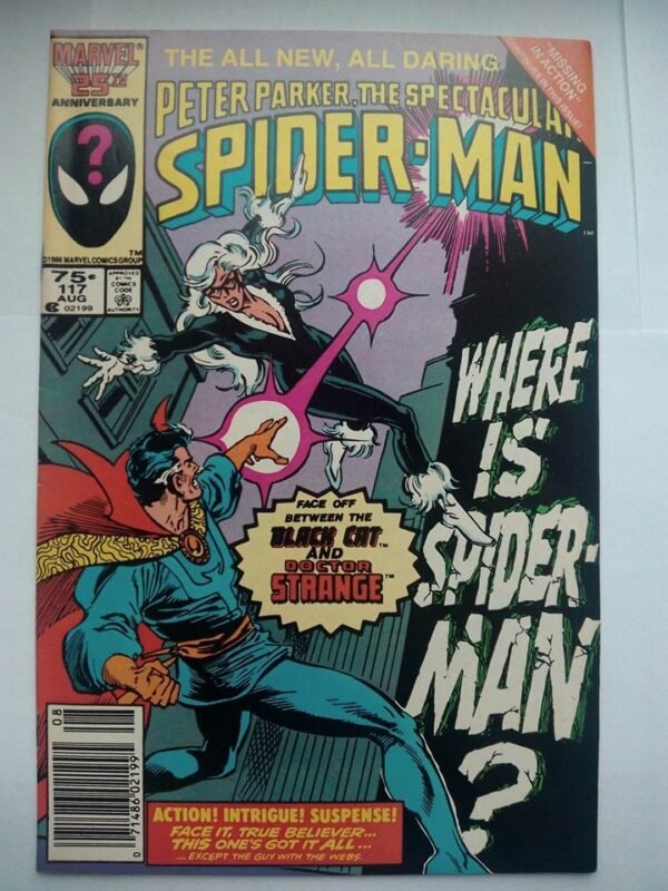 Komiks Spectacular Spiderman 117 August 1986 25th Anniversary