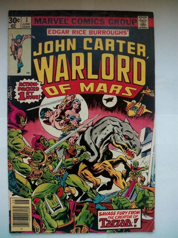 Komiks John Carter Warlord of Mars 1 June 1977