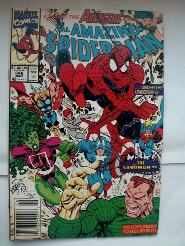 Komiks Amazing Spiderman 348 June 1991