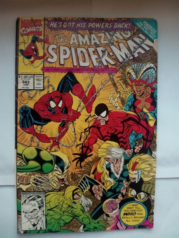 Komiks Amazing Spiderman 343 January 1990