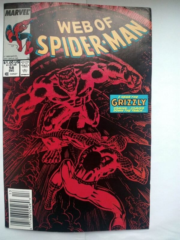 677.jpg Komiks Web of Spiderman 58 December 1989