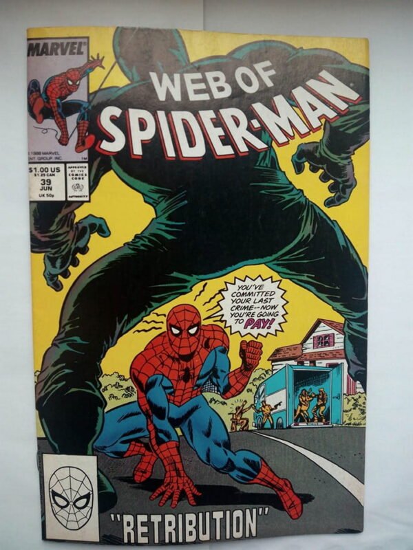 679.jpg Komiks Web of Spiderman 39 June 1988