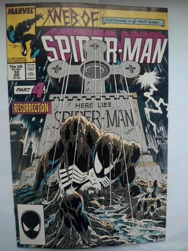Komiks Web of Spiderman 32 November 1987