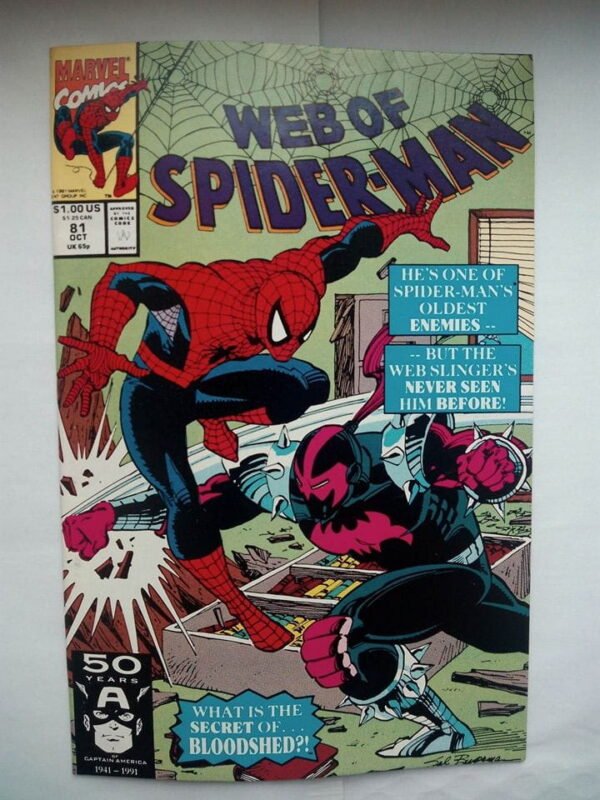 Komiks Web of Spiderman 81 October 1991