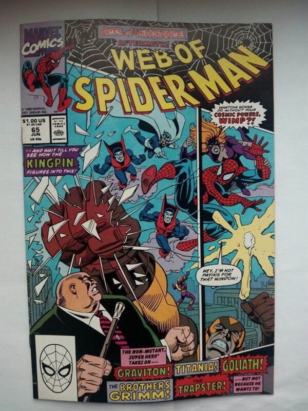Komiks Web of Spiderman 65 June 1990