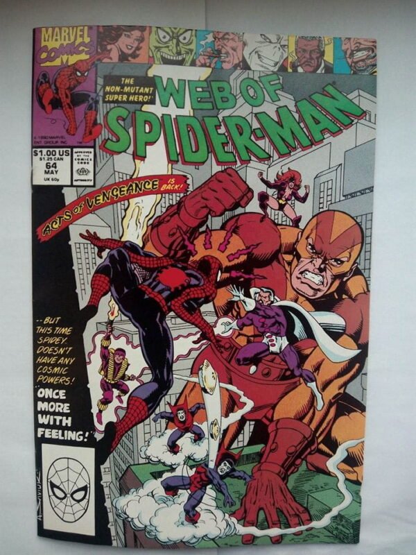 697.jpg Komiks Web of Spiderman 64 May 1990